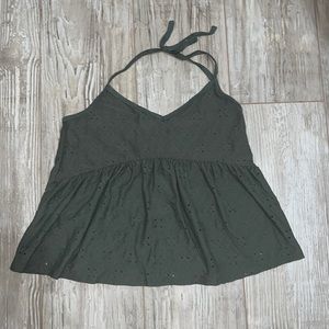 cute hollister halter tie tank top